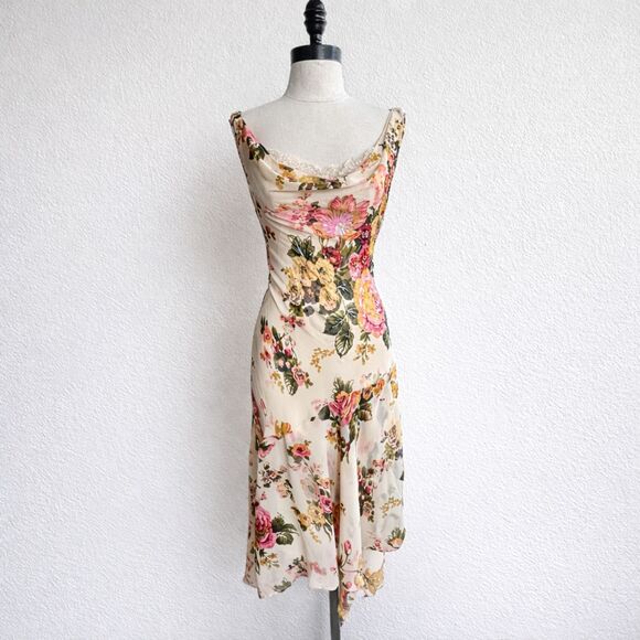 dressbarn Dresses & Skirts - Y2K Dress DressBarn Fairy Beaded XL Flowy Sheer Fantasy Midi Formal Summer NWT